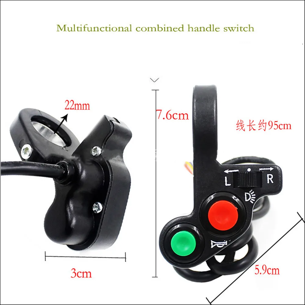 

Motorcycle Universal Newest Handle Bar Control Switch Light On Off Indicator