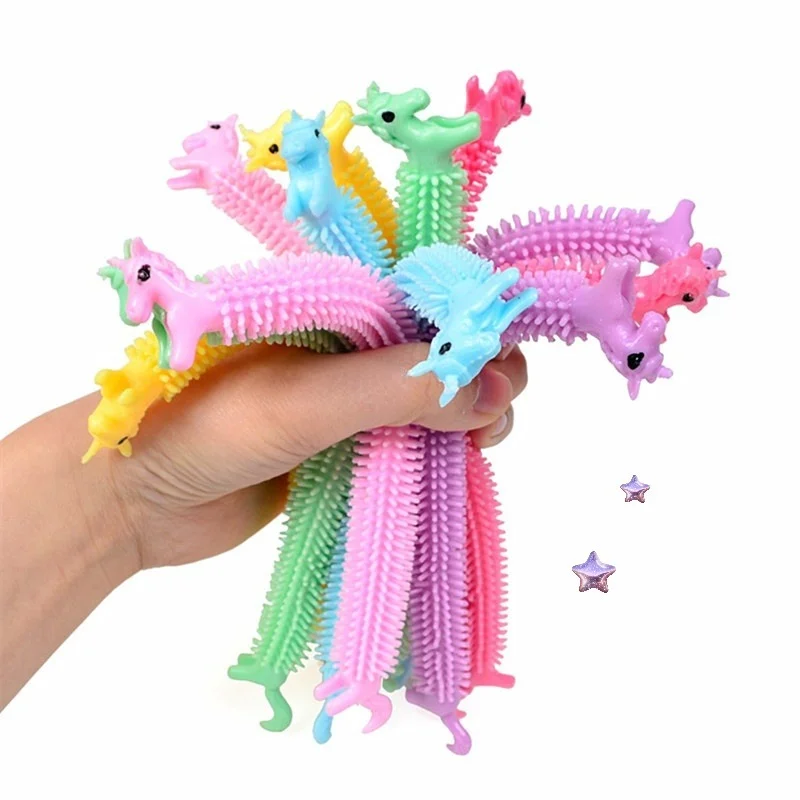 

Adults Kids AntiStress Reliever Sensory Fidget Toys Worm Noodle Stretch String TPR Rope AntiStress String Autism Bracelet