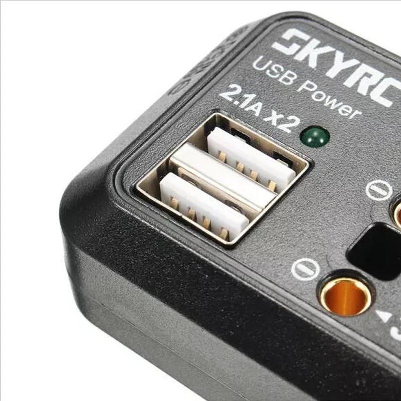 SKYRC 10A DC распределитель питания USB выход 5 в с XT60/разъем банан-банан зажимы В 2.1A RC