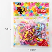 50pcsLot Hair Accessories Cute Love Star Candy Elastic Hair Bands For Girl Kid Ponytail Holder Rubber Band Headbands Scrunchies