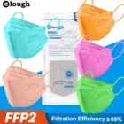 Маска для лица Elough ffp2, маски KN95 цвета, защитная маска для ресниц, многоразовая черная маска KN95, маска для взрослых KN95