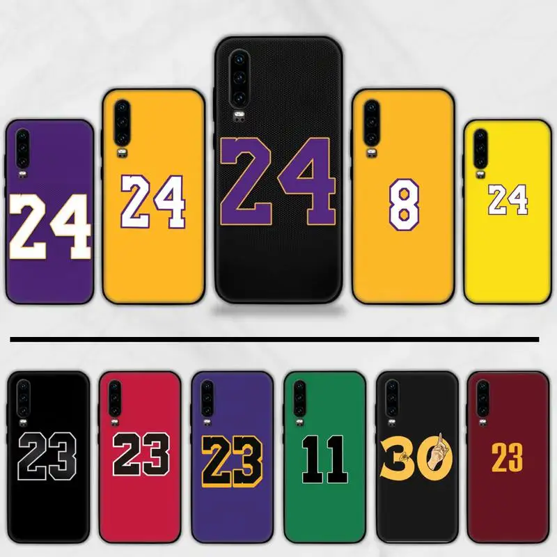 Kobe 24 баскетбольный Мягкий силиконовый чехол из ТПУ для телефона Huawei Honor 7C 7A 8X 8A 9 10