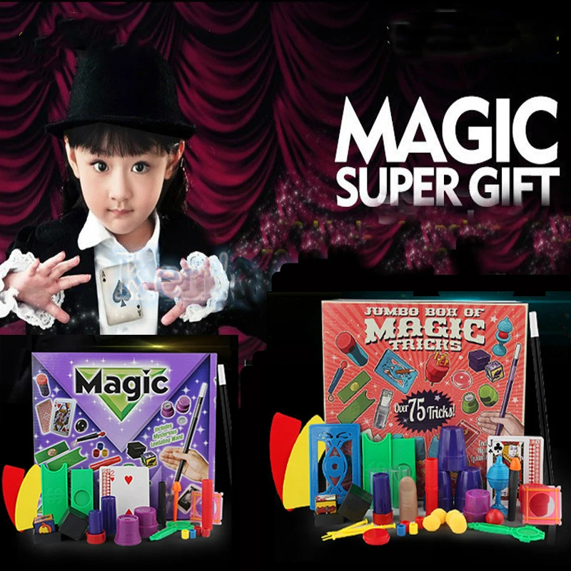 New Funny Junior Magic Set for Kids Tricks Toys Children DVD Kit Boys Performing Props | Дом и сад