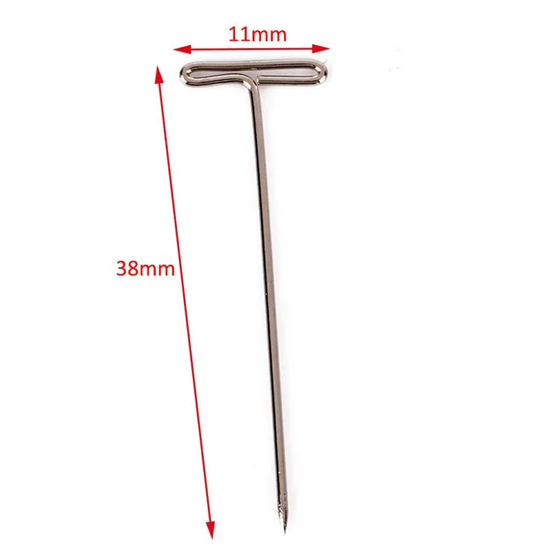 100 шт T Pin Серебро с коробкой для моделирования парики Швейные ремесла Diy