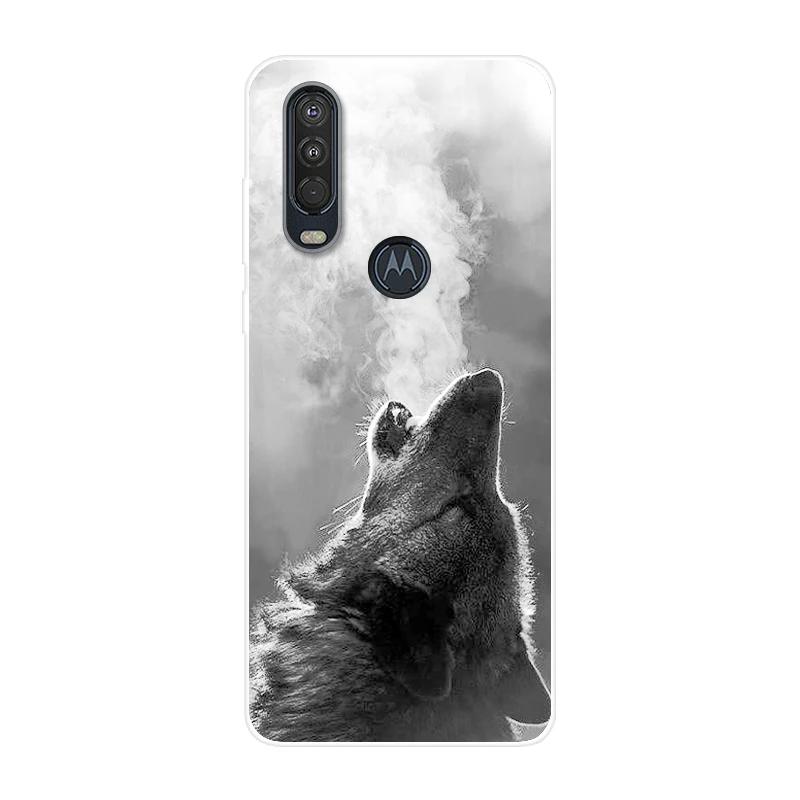 35 Для Motorola One Action чехол 6,3 ''мультяшная мягкая ТПУ Силиконовая задняя крышка для MOTO One Action OneAction чехол для телефона funda One Vision - Цвет: 35
