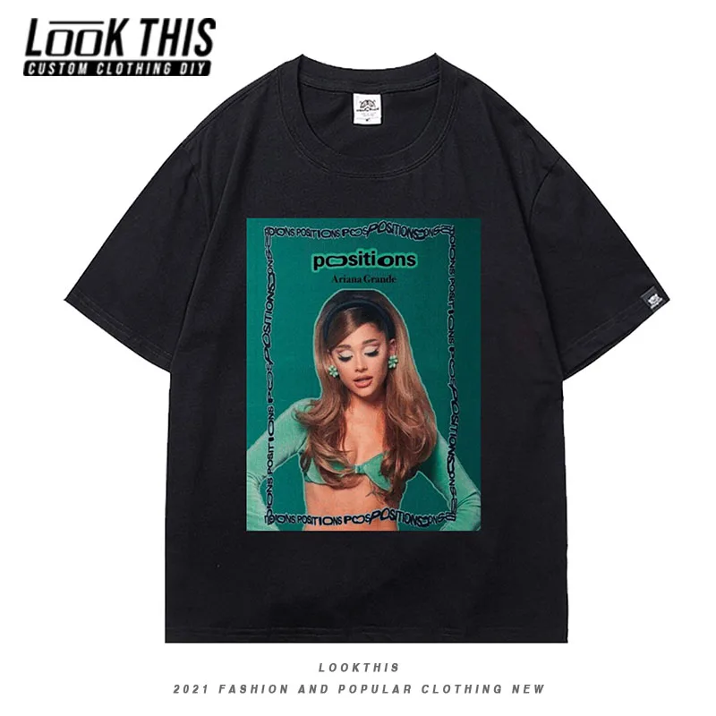 

Ariana Grande Hot Sale 90's Vintage T-shirt Streetwear Man Oversized T-shirt Short Sleeve Shirt Popular Ari Printed Boys Tops