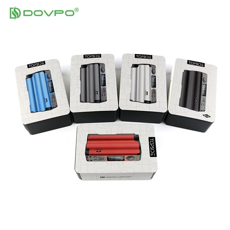Оригинальный бокс мод DOVPO Topside 90 Вт Top Fill TC Squonk с большой бутылкой 10 мл и OLED экраном 0