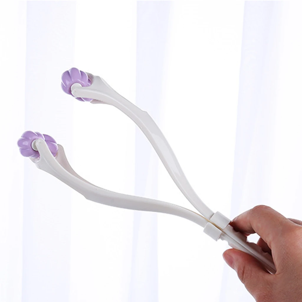 Роликовый массажер для лица пластиковый устройство удаления кожи двойное