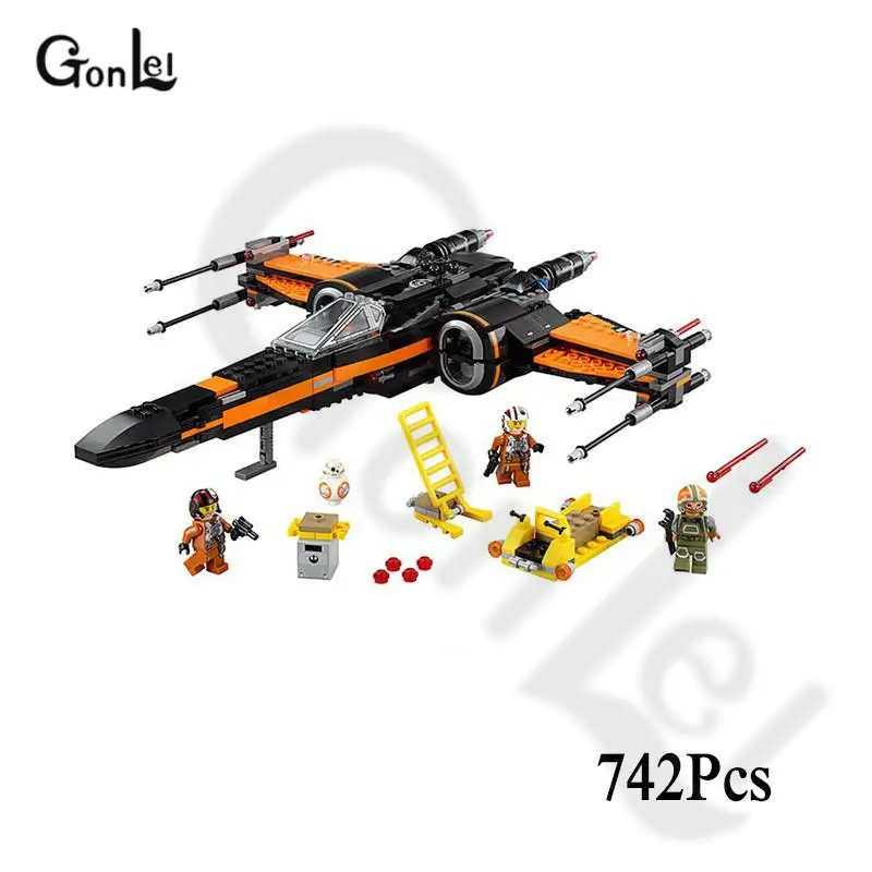 

Compatible Star Order Poe's X Toys Wing Wars Fighter Building Block Bricks Educational Gifts StarWars