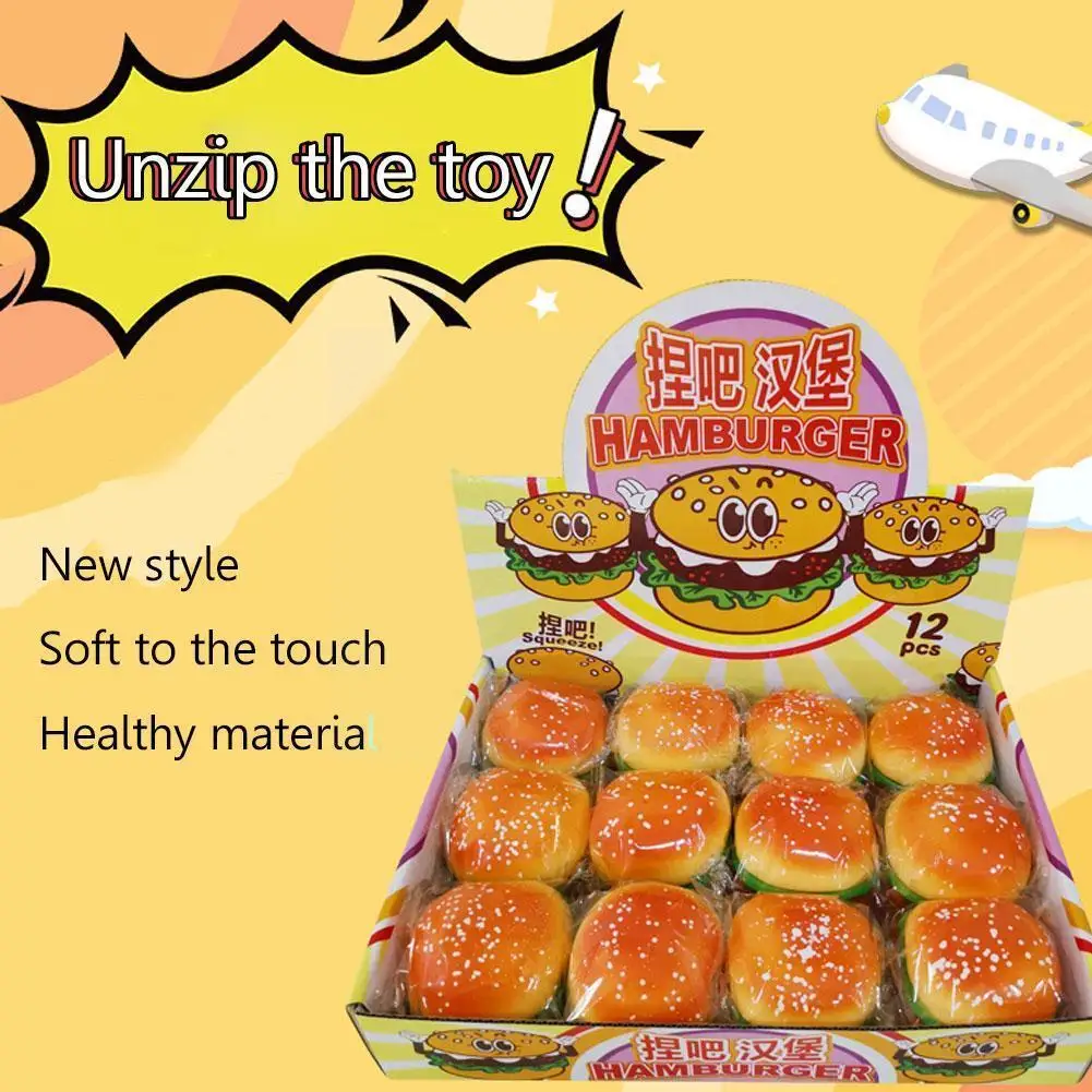 

Moon Cake Watermelon Peach Hamburger Corn Anti Stress Ball Decompression Gadget Toys Toy Relief Vent Autism Funny Stress V2K8