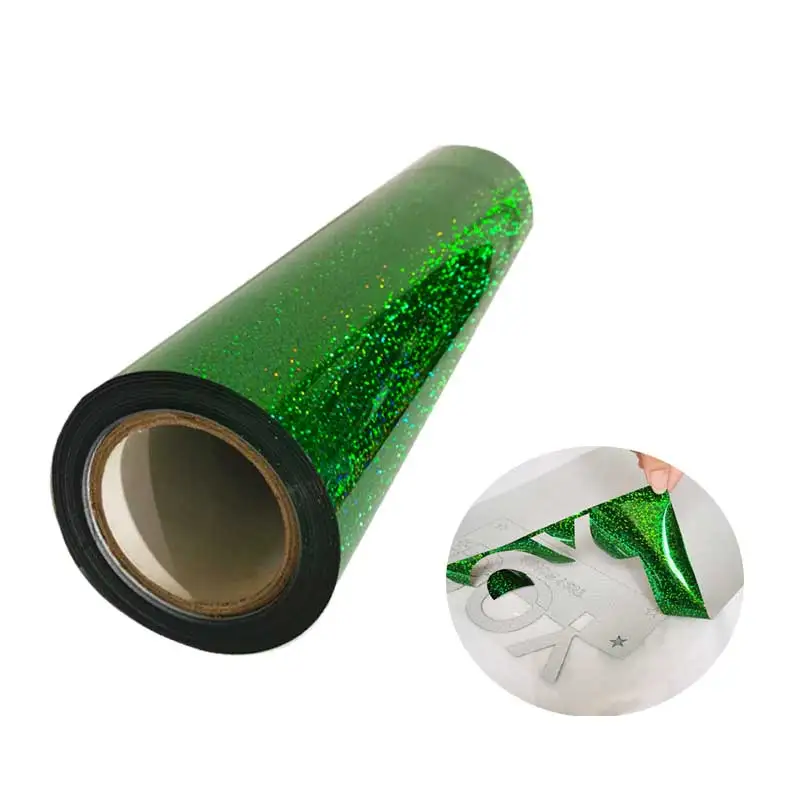 Голограмма теплопередача виниловая Железная на трансферной футболке ширина 50 см