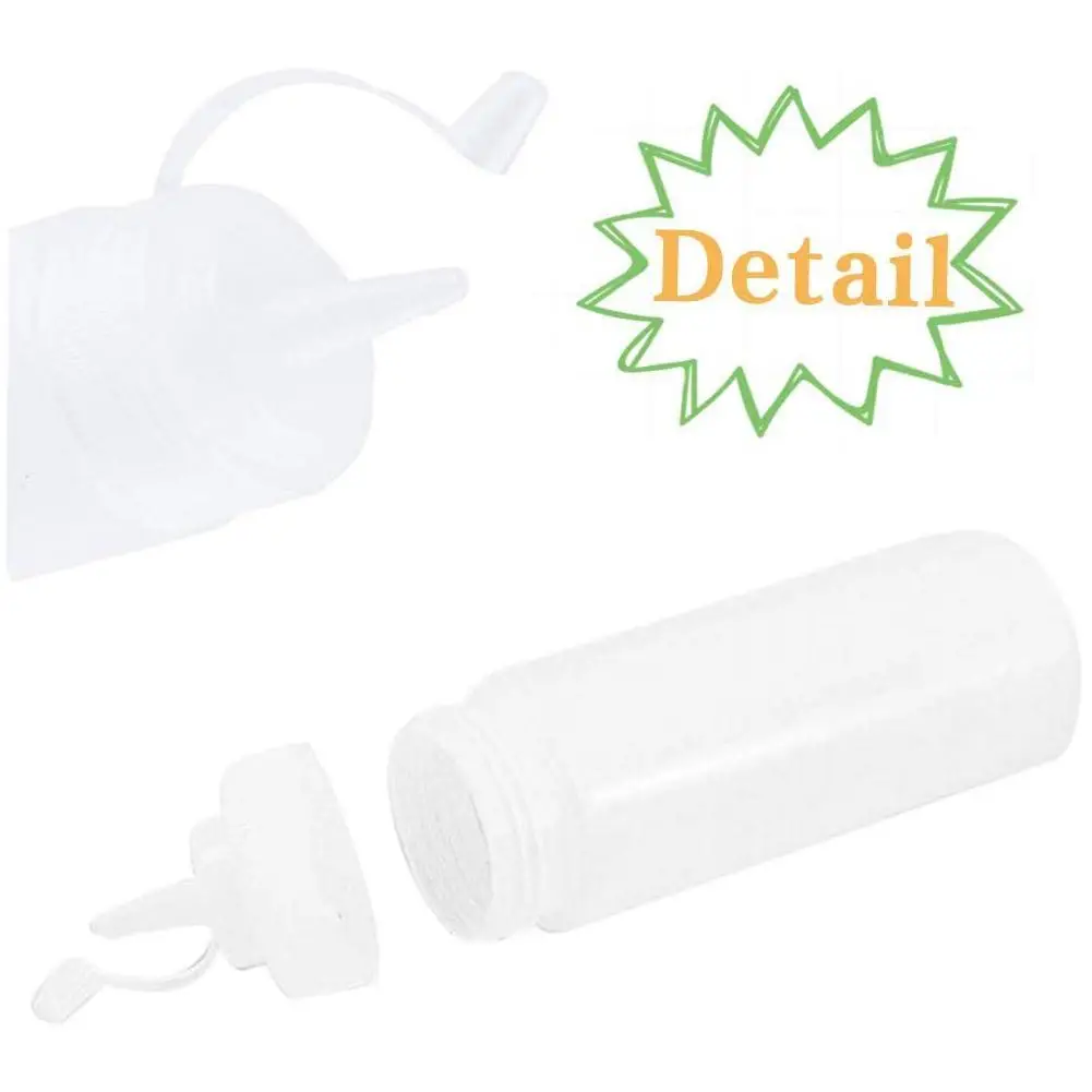

1pc Squeeze Condiment Bottles With Cap Lid Salad Sauce Bottles Dispenser Gravy Olive Ketchup Boats Bottles Oil Storage Crue J9R8