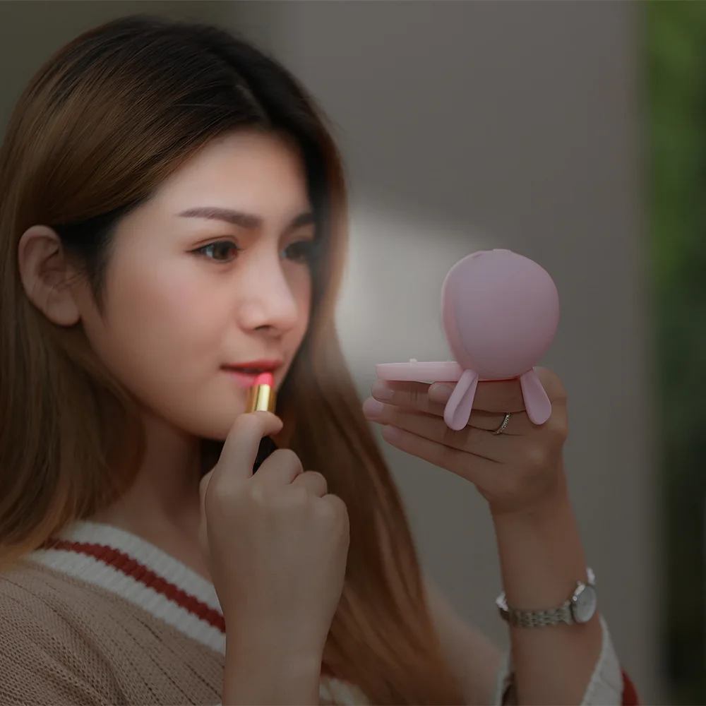

3 in 1 Cartoon USB Stove Hand Warmers 1500 Mah battery portable Mirror Hand-Warmer Power-Bank Quick-Heating Mini Rechargeable