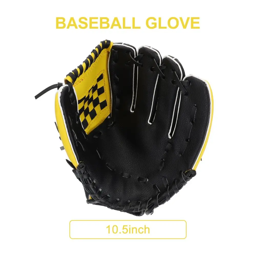 

1Pc Creative Sports Glove Baseball Glove Durable Softball Glove (Yellow Black)