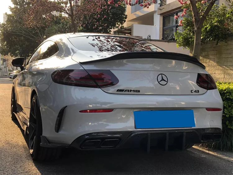 

Подходит для Benz W205 C-class C200c300lcoupe63, небольшое внутреннее углеродное волокно Otm, задняя губа и хвостовая горловина