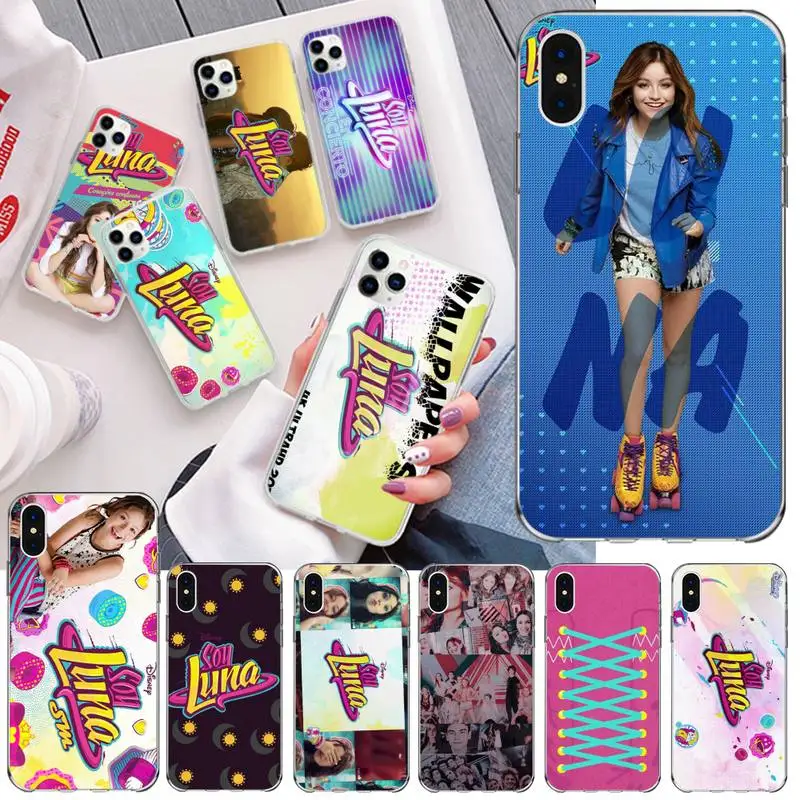 

HPCHCJHM Soy Luna fashion TPU black Phone Case Cover Hull for iPhone 11 pro XS MAX 8 7 6 6S Plus X 5S SE 2020 XR cover