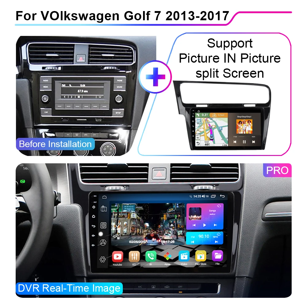 Автомагнитола XIMA Pro 2 din Android 10 Carplay HIfi Dsp мультимедийный видеоплеер автомагнитола