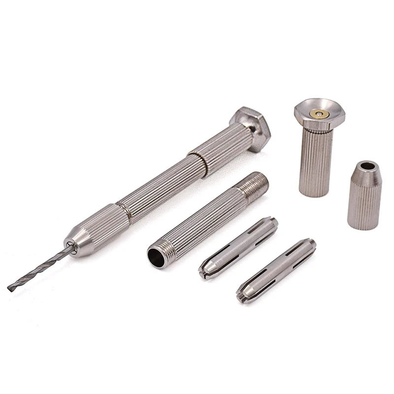 

Woodworking DIY Indoor Mini Rotary Tools HSS Chuck Drill Bits Keyless Hand Drill