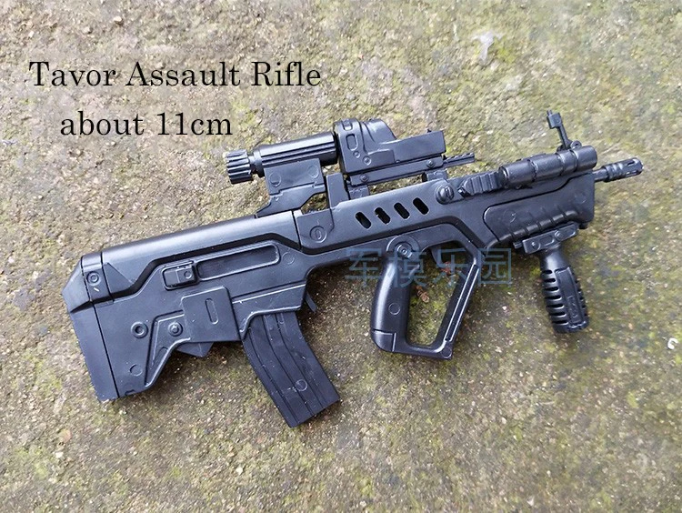 07 Tavor 1:6 Сборная модель пулемета 4-го поколения 1/6 Штурмовая винтовка светильник пулемет AK47 солдатское оружие пластиковая Сборка игрушки для мальчиков - Цвет: 07 Tavor
