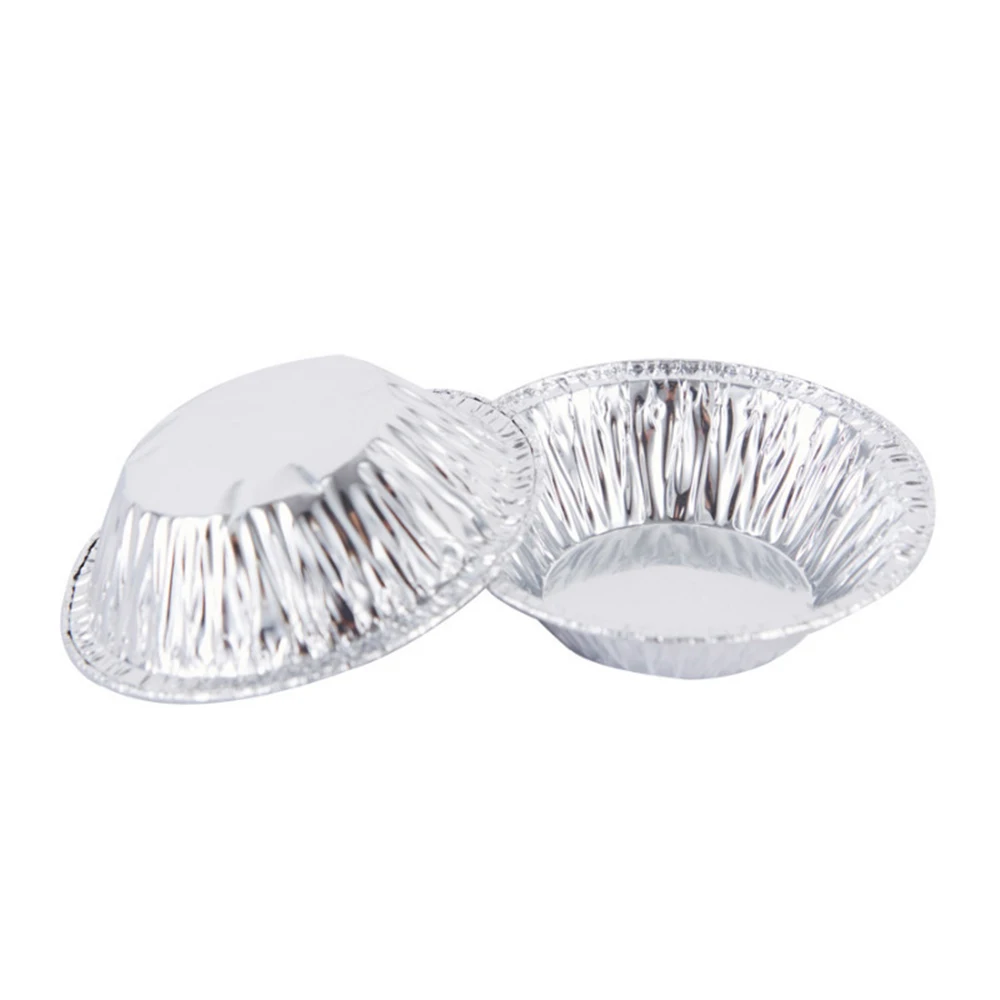 100Pcs Aluminum 3\" Foil Baking Egg Tart Pan Cupcake Case Plate Mold Tin Bake Tray Mini Bakeware Tools Patisserie Cupcake Muffin images - 6