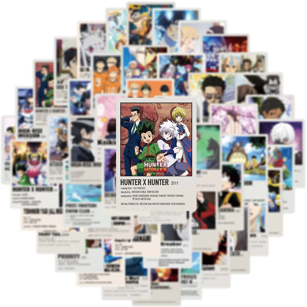 103050pcs mix anime jujutsu kaisen my hero academia stickers graffiti car skateboard bike laptop phone decal kid toy sticker free global shipping