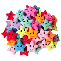 50pcslot many colors mini star plush keychains super soft cute little star dolls little gift small pendant for christmas tree