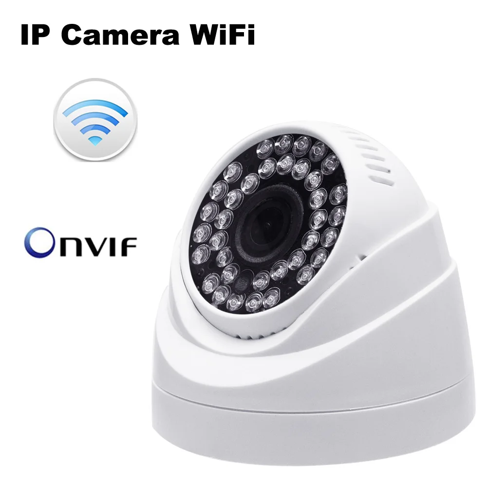 Купольная Wi Fi камера 2 Мп комнатная IP 1080P с микрофоном HD охранная видеонаблюдения