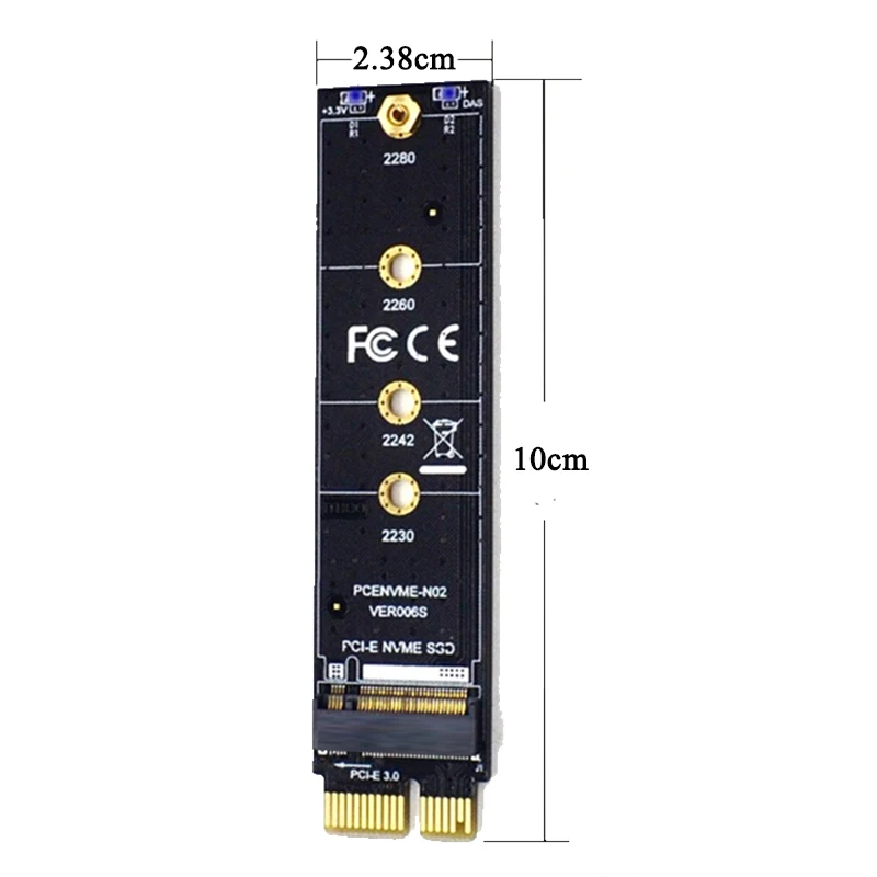 PCIE 3 0 NVME SSD карта M.2 PCI-E 1x удлинитель NGFF M Key конвертер адаптер Поддержка 2230/2242/2260/2280 |