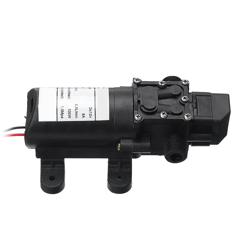 100 Вт DC 12 В 130PSI 5.5L/мин водяной мембранный самовсасывающий насос высокого давления автоматический переключатель для дома сада газона автомобиля RV лодки