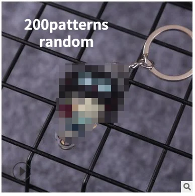 200 patterns Anime Keychain Blind Box Kawaii woman Random Send Pattern Surprise Gift for Men Acrylic Cartoon Cute Key Chains