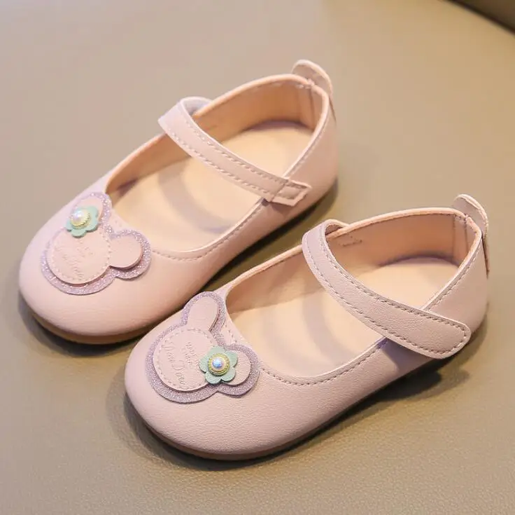 Детские кожаные туфли Disney кроссовки на плоской подошве для девочек с