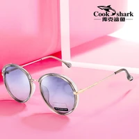 cook shark polarized sunglasses female korean version of tide big box net red sunglasses female new sunglasses uv protection
