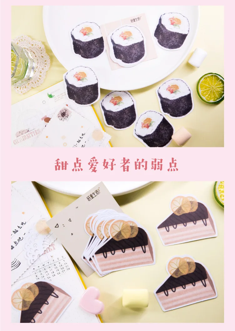 Mohamm Paper and Ink Life Note Paper TeaBreak Series Creative Fresh Message Memorandum 30PCS
