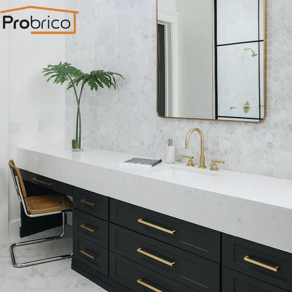Ручки и ручки для шкафа Probrico золотые кухонные Длинные гардероба шкаф мебель