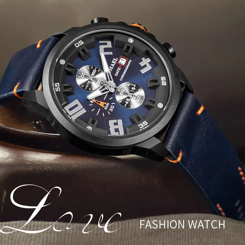 

SMAEL Quartz Watches Men Casual Watches Top Luxury Brand Chronograph Waterproof Wristwatch Clock For Male Montre Homme 2021 New