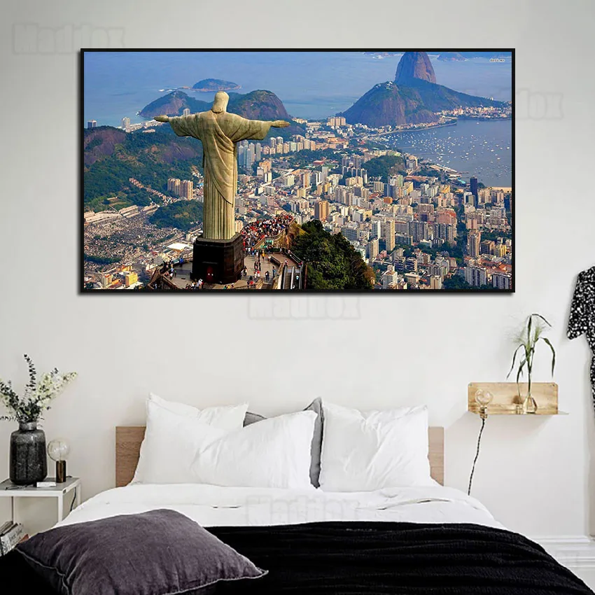 

Landscape Art Canvas Western Religious Beliefs Characteristic Figures Statues High-Rise Buildings Mountains Seas Decor Pictures