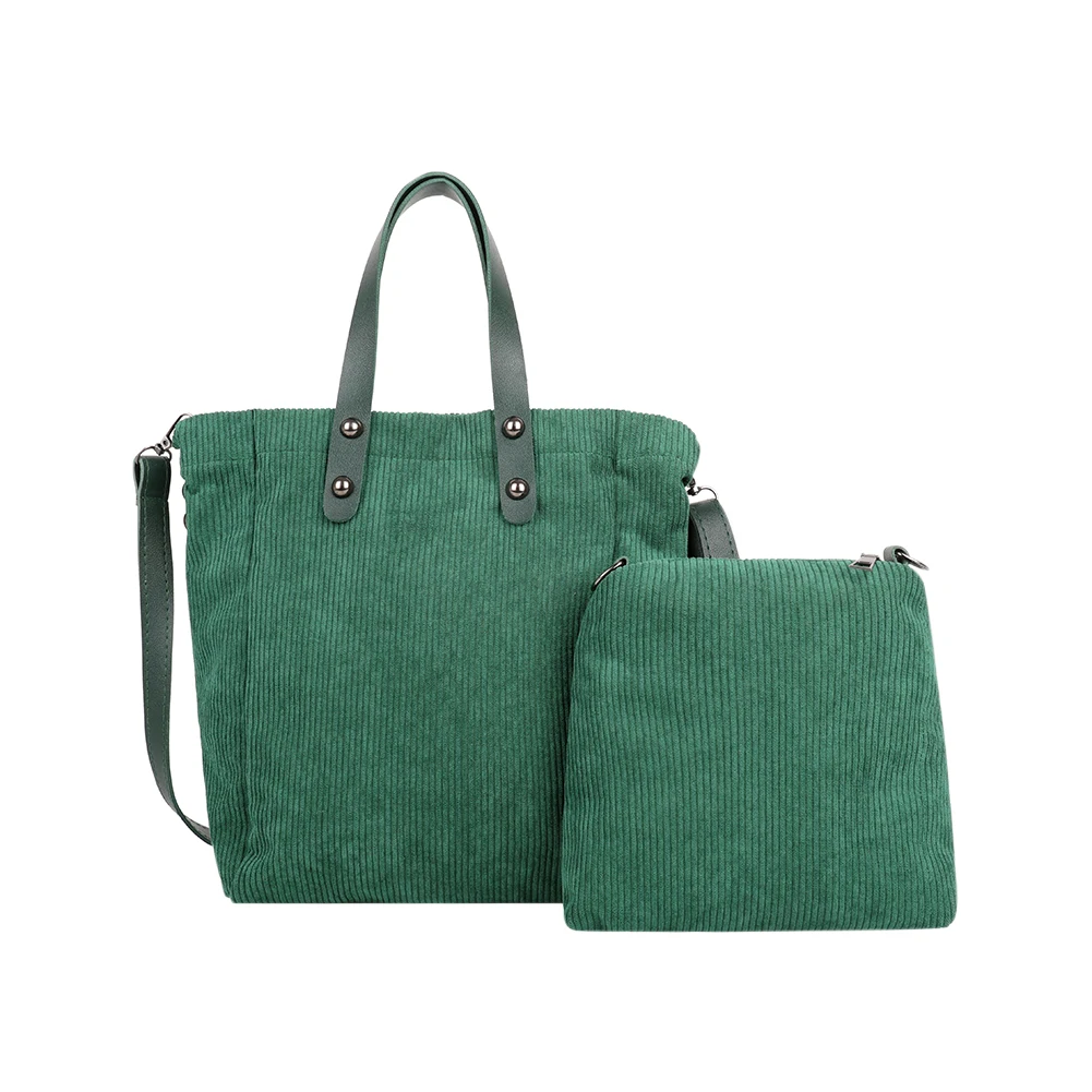

Simply Crossbody Bags Street Lady Travel Composite Set Handbags Corduroy Solid Color Simple Messenger Bag for Women 2020