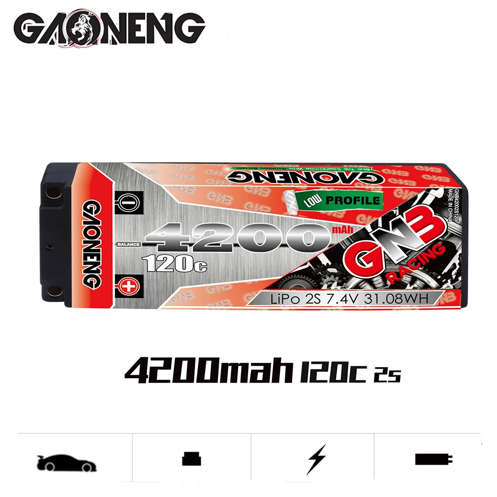 Новинка перезаряжаемый литий полимерный аккумулятор Gaoneng GNB 4200 мАч 120C 2S 7 4 В PLUS XT60/T