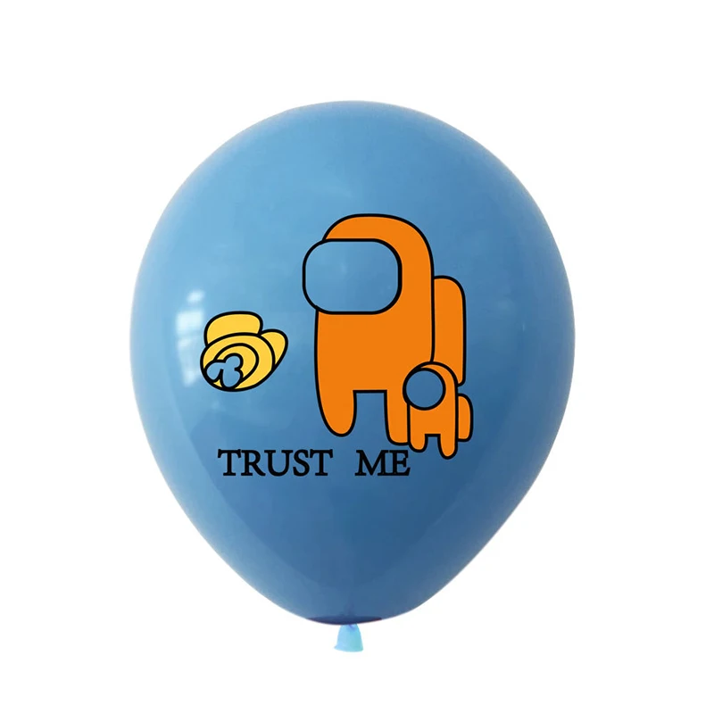 

10pcs Among Us Balloons Game Anime Cartoon Latex Balloon Happy Birthday Kids Among Us Party Decoration Crewmate All Game Toys