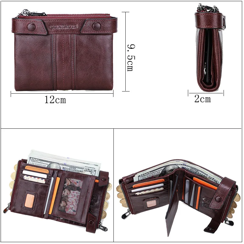 

RFID Women's Wallets Cow Genuine Leather Fashion Coin Purse Cowhide Clutch Card Holders Dropshipping Luxury Designer Wallets