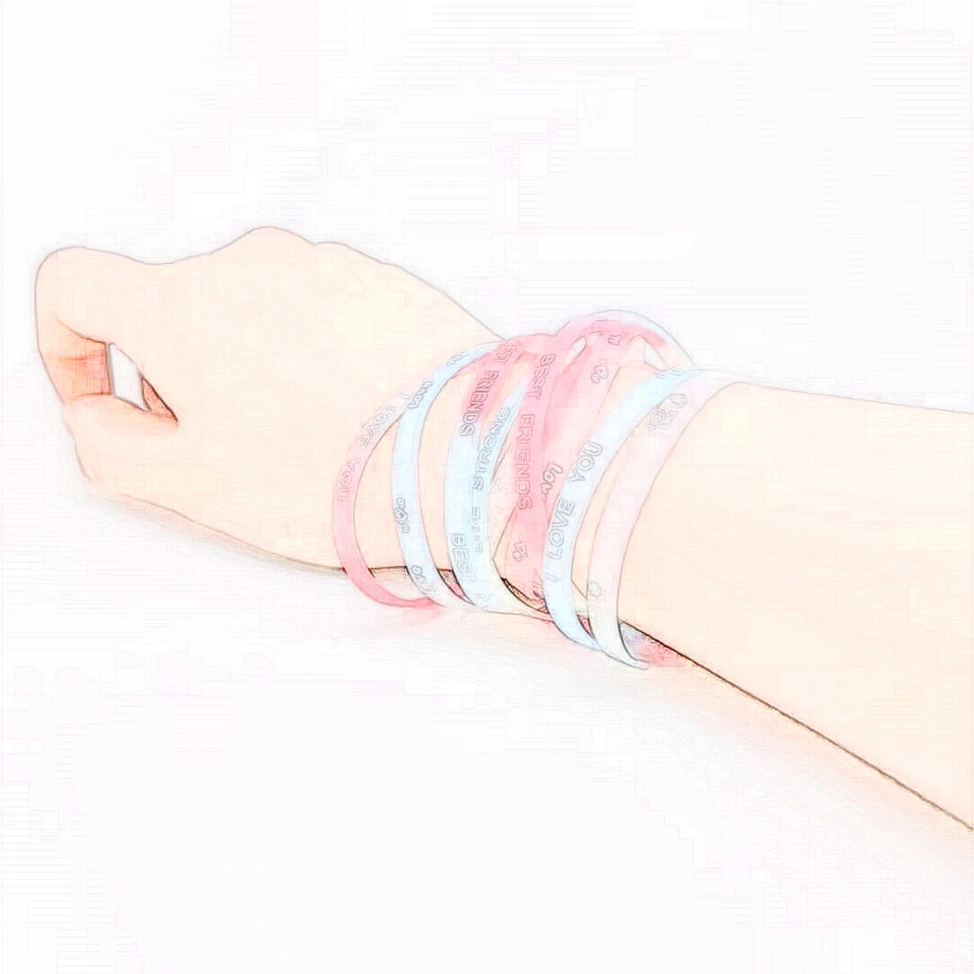 

10/20/30PC Noctilucent Colorful Charm Silicone Bracelets Luminous Accessories for Women Jewelry