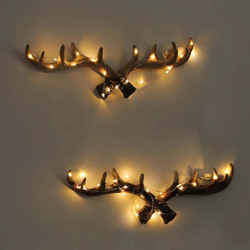 

Creative Wall Decoration Antler Hook American Home Personality Deer Head Wall Hanging Key Hook Clothes Hat Hook