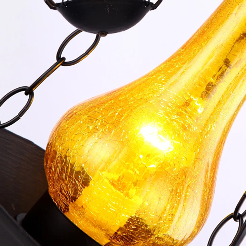 Винтажный Бронзовый железный керосиновый подвесной светильник для лестницы