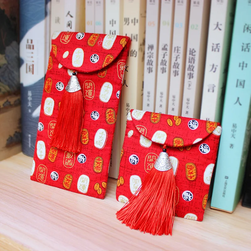 Креативный год крысы красная сумка для детей новый ткань кисточка на заказ