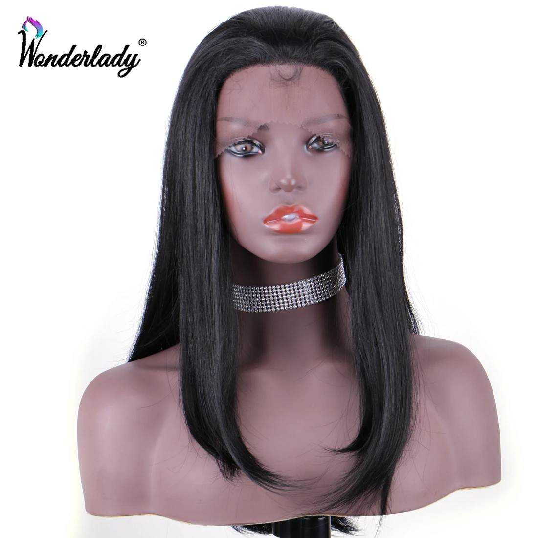 WonderLady синтетические кружевные передние парики 20 дюймов свободная часть для