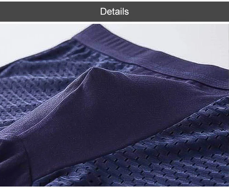 

4pcs/lot Summer Mens Underwear Seamless Boxer Men's Underpant Lce Man Boxershort Mesh Breathing Sexy Youth Bamboo Boxer Shorts