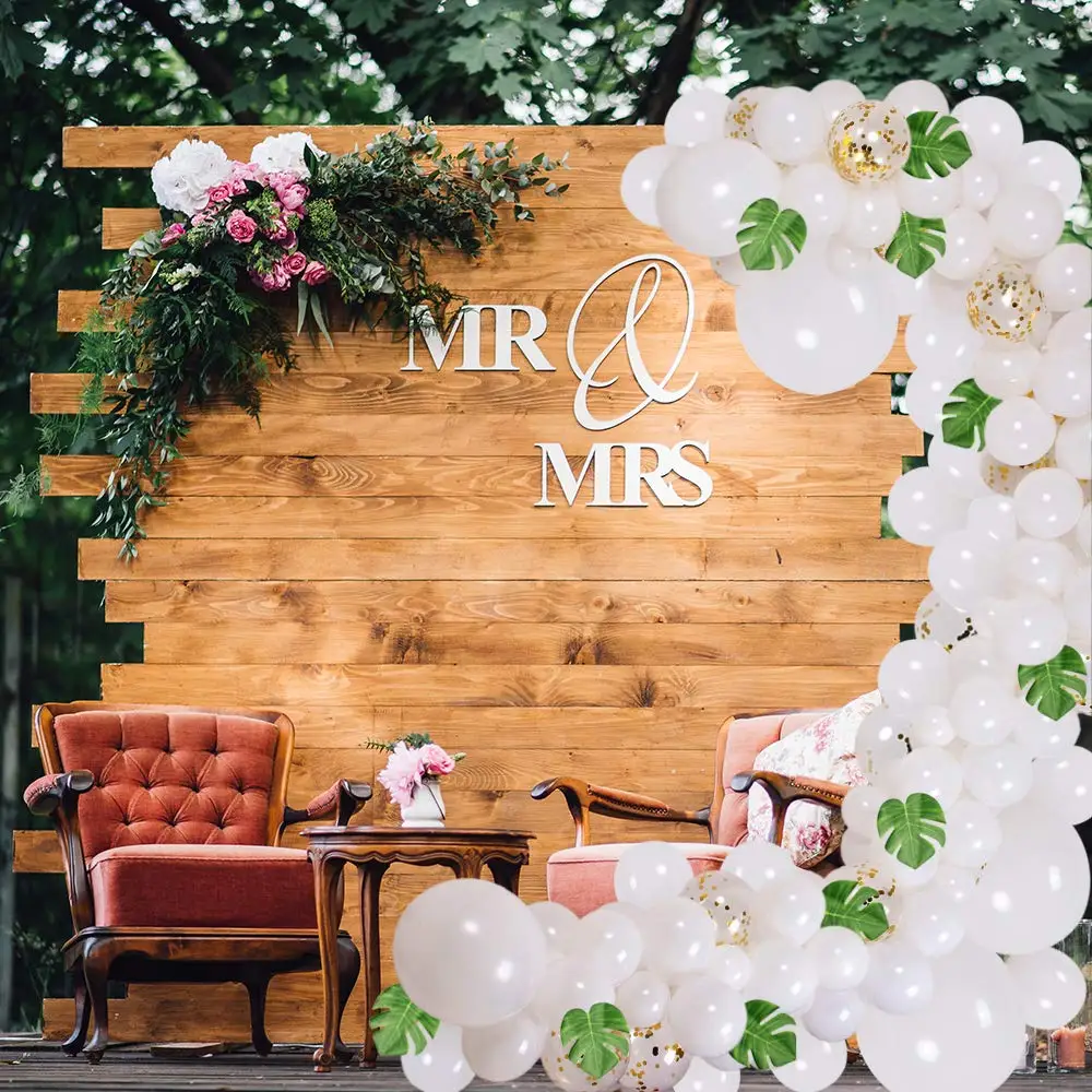 Сделай Сам белый шар гирлянда 117 шт принадлежности для вечеринки воздушный