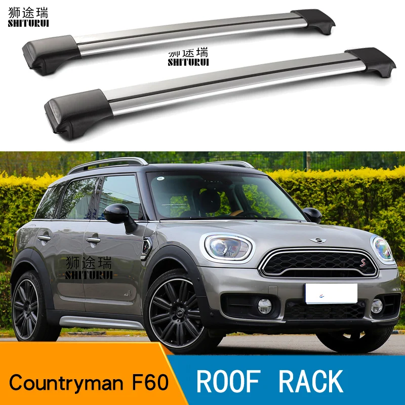 2 шт. бары на крышу для MINI Countryman F60 2017 + боковые полосы из алюминиевого сплава