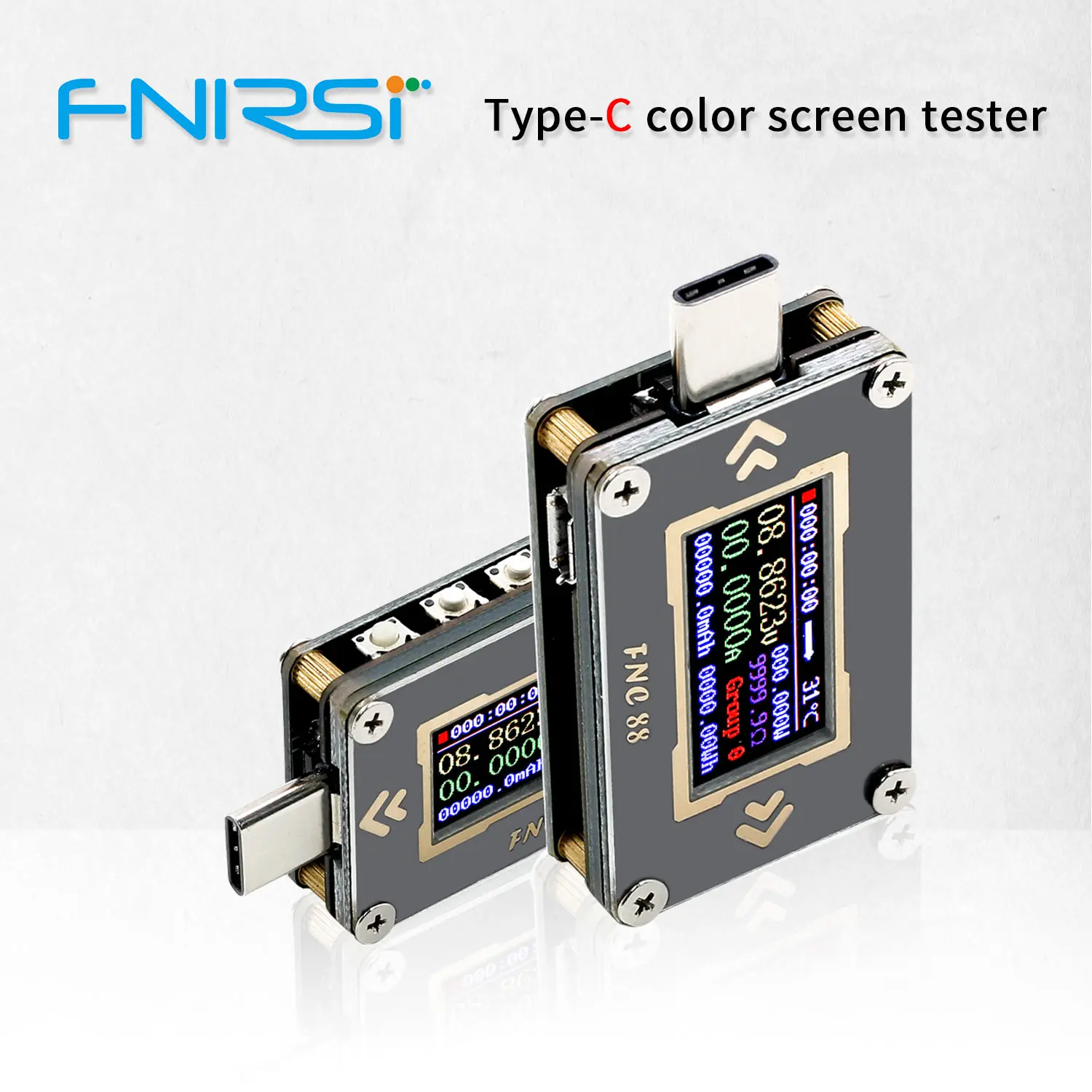 FNC88 Новый Type C PD trigger USB Вольтметр Амперметр Напряжение двухсторонний измеритель