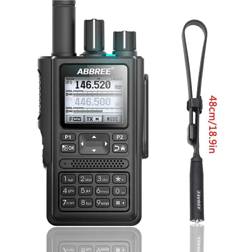 add tactical antenna ABBREE AR-F8 несколько полос рация с GPS высокой мощности 8 Вт CTCSS и dcs обнаружения цвета ЖК-дисплей дисплей 999CH ham дальний Пеший Туризм - Цвет: add tactical antenna